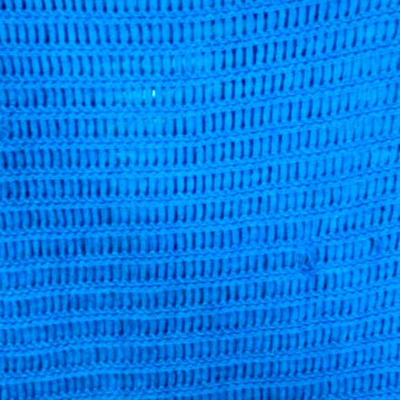 Free People Blue Knit Ruffle Short Sleeve Shirt XS NWOT - Picture 7 of 9